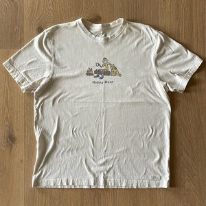 Life Is Good t-shirt ~ Happy Hour ~ size Large